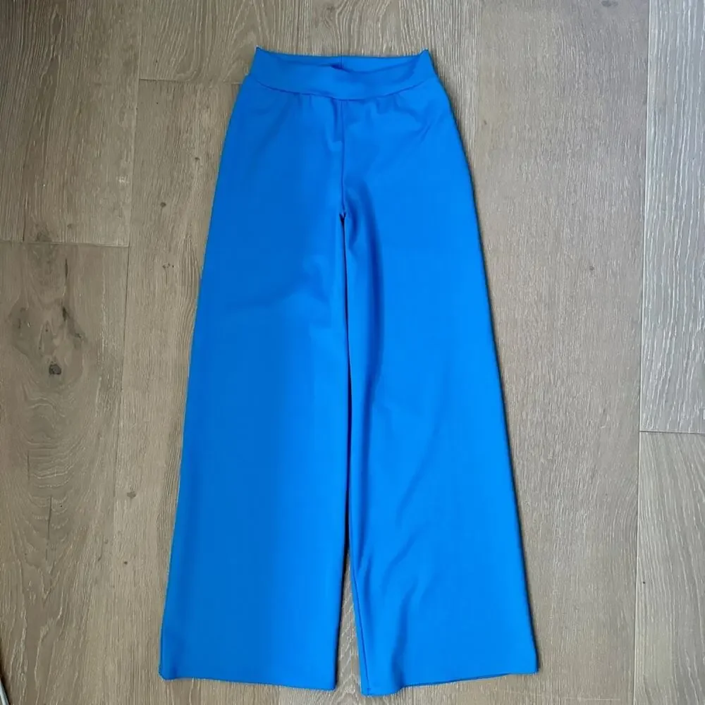 Kelle Turquoise Jacket And Wide Leg Pant Set size Medium Child